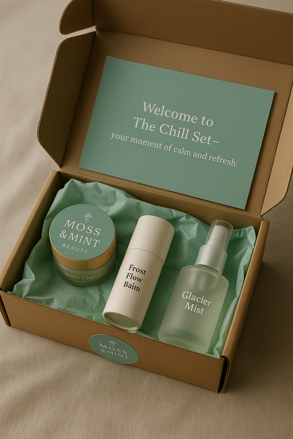 The Chill Set | 3-Step Cold Therapy Skincare Routine | Moss & Mint